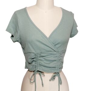 Sage-colored Rebellious Dreamer Womens Top